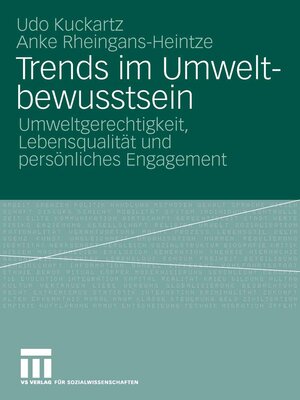cover image of Trends im Umweltbewusstsein